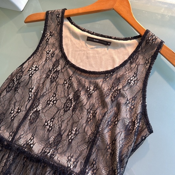 Hazel Lace Dress Romantic Black Lace Midi Dress Size M - Picture 5 of 7